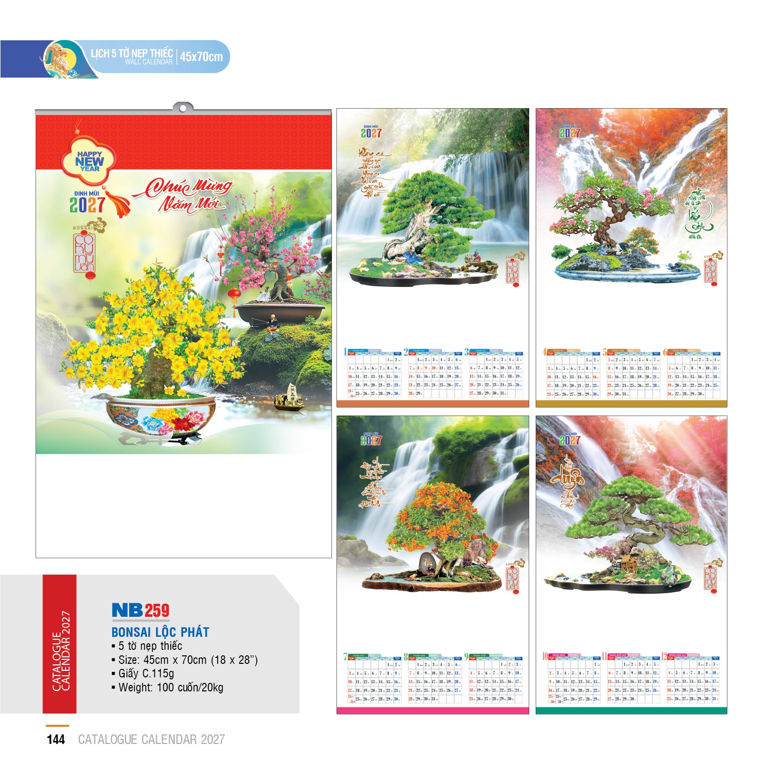 In lịch Tết công ty giá sỉ – số lượng lớn ưu đãi lớn 16 144