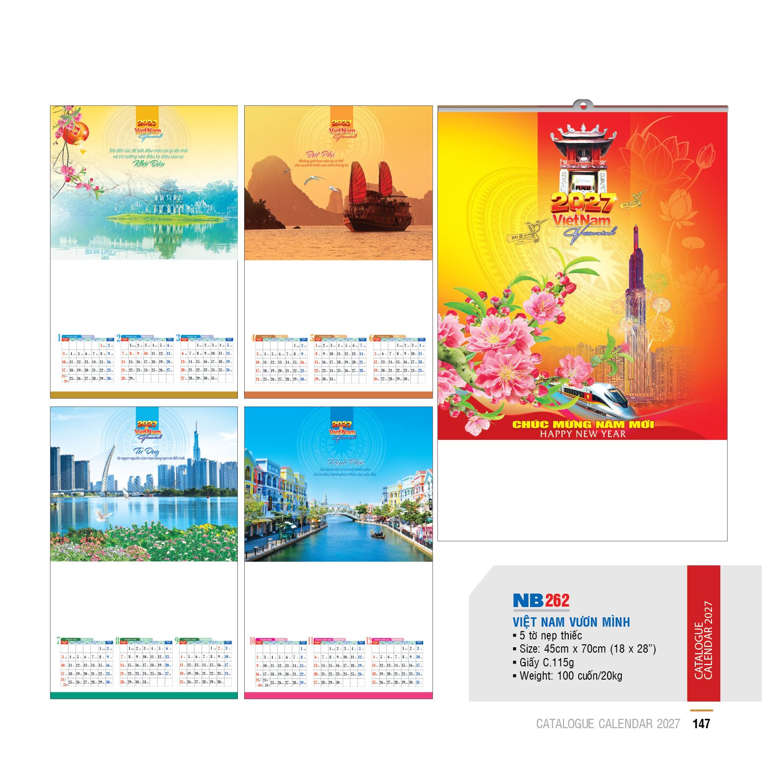 Xu hướng in lịch năm 2027: Mẫu mã nổi bật được doanh nghiệp ưa chuộng 16 147