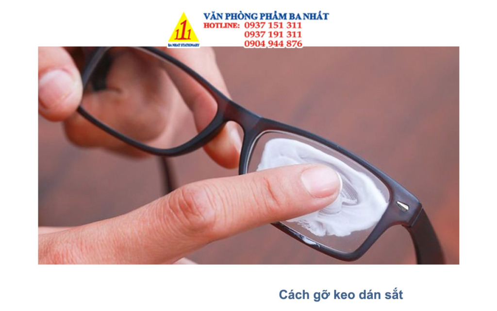 Cách tẩy keo 502 trên gọng mắt kính hoặc tròng mắt kính