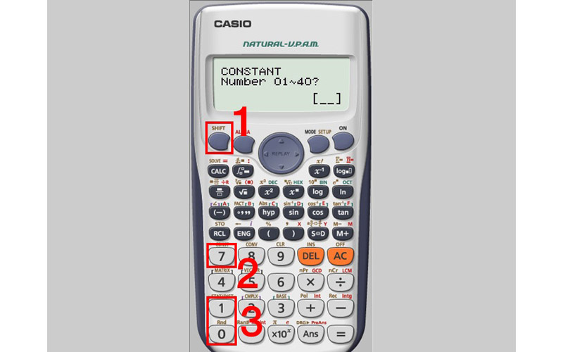 Cách viết chữ trên máy tính Casio fx580vnx