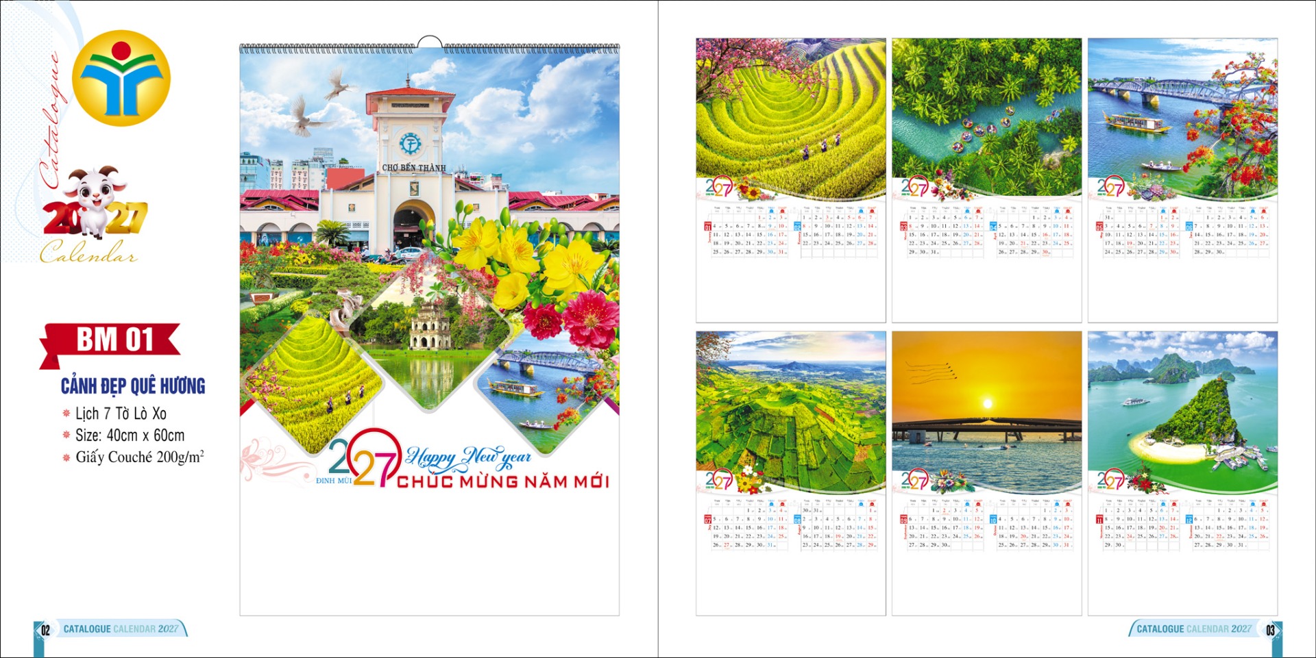 In lịch tờ giá rẻ tại TP HCM 21 catalogue binh minh 2027 trang 2 trang 3 copy