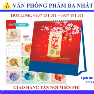 lịch để bàn chữ A 2024