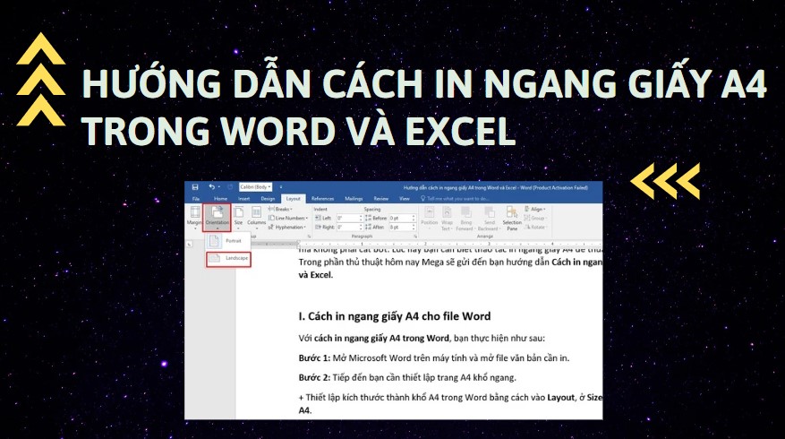 Tại sao cần biết cách in ngang giấy A4 trong Excel và Word