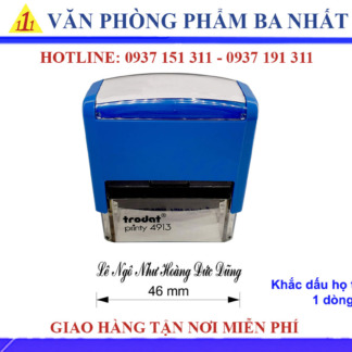 Khắc dấu họ tên dài 1 dòng nhiều chữ