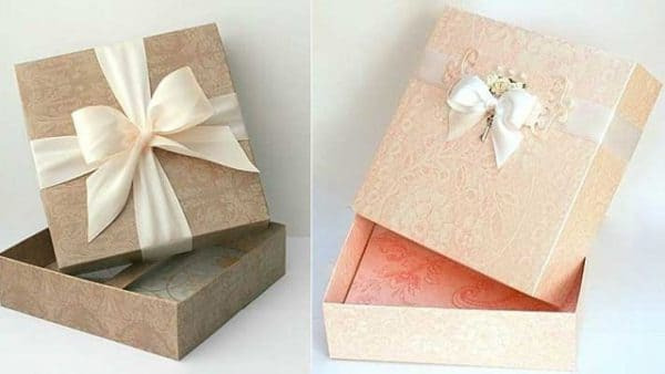 Cách thực hiện vỏ hộp giấy tờ đựng quà