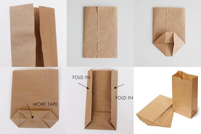 Cách làm túi giấy cỡ lớn hình hộp chữ nhật