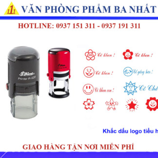 khắc dấu logo tiểu học, khắc dấu logo mầm non