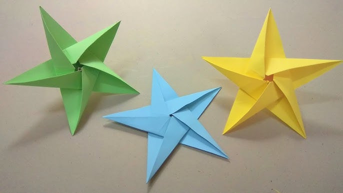 Cách xếp hình ngôi sao bằng giấy có khả năng lắp ráp