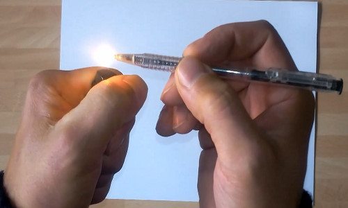 cách làm bút bi hết tắc mực