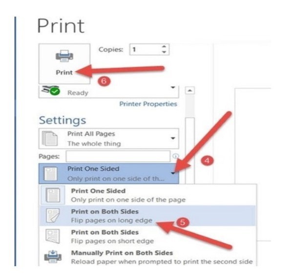 Cách in 2 mặt không cần lật giấy trong Excel dành cho máy in hỗ trợ in 2 mặt
