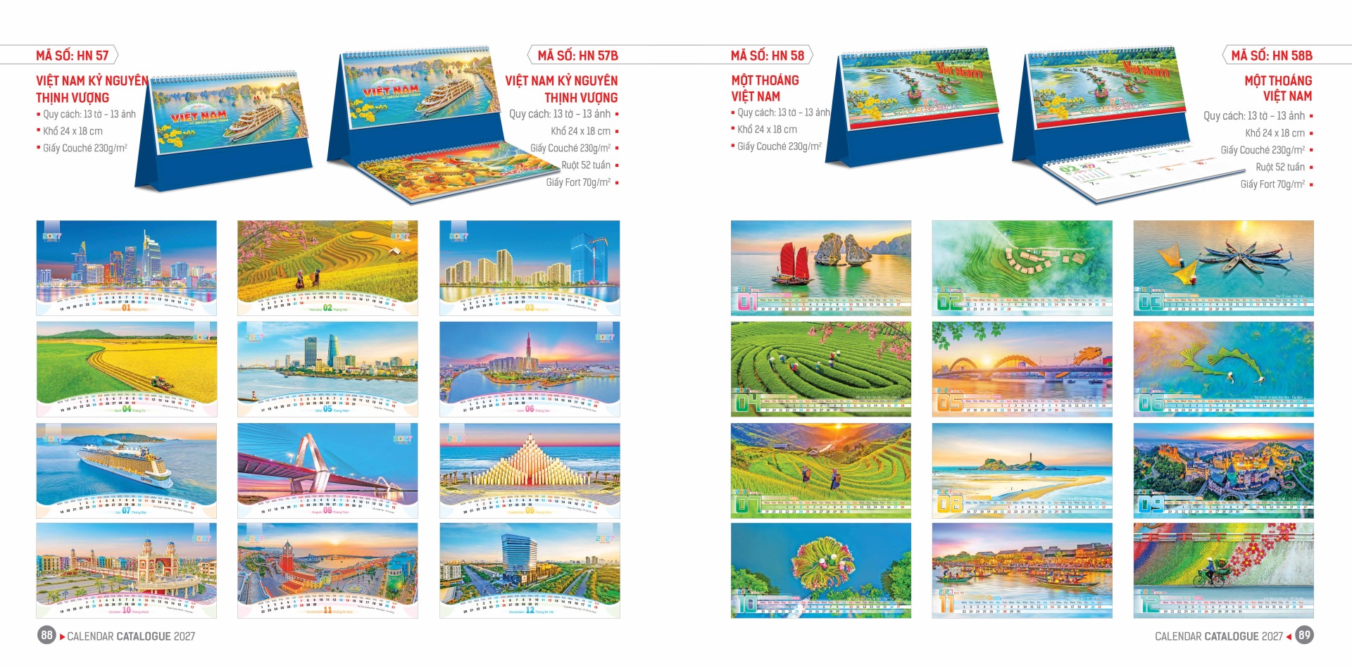 Lịch để bàn phong cảnh cho cuộc sống thêm vui 10 1 20