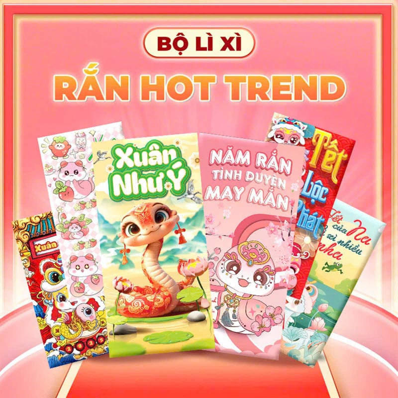 Bao lì xì cho tuổi teen - Rắn hot trend