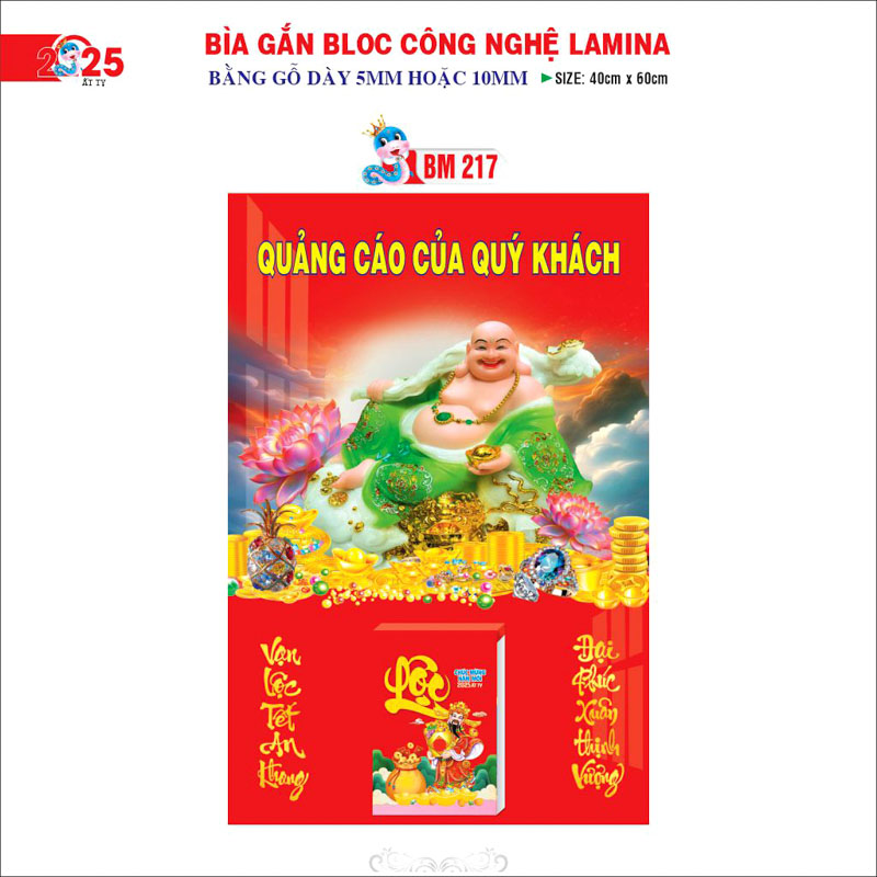 Bìa lịch Bloc 40x60cm cao cấp