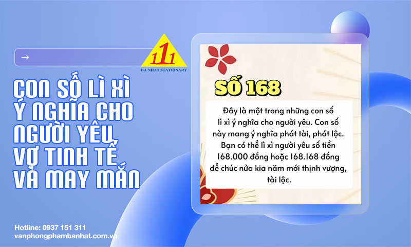 con so li xi y nghia cho nguoi yeu vo tinh te va may man