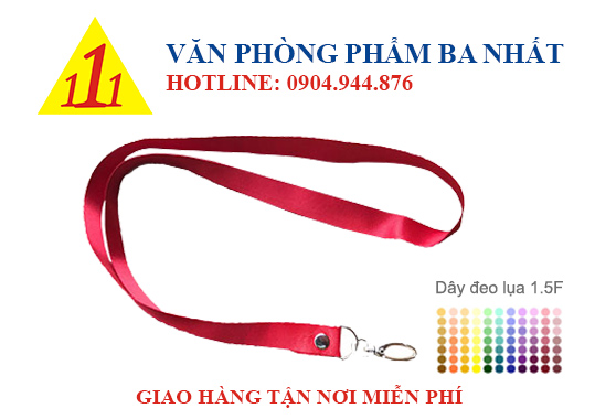 Công dụng dây đeo thẻ lụa đối với doanh nghiệp