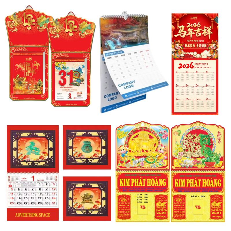 lich tet treo tuong chu de thu phap 2026