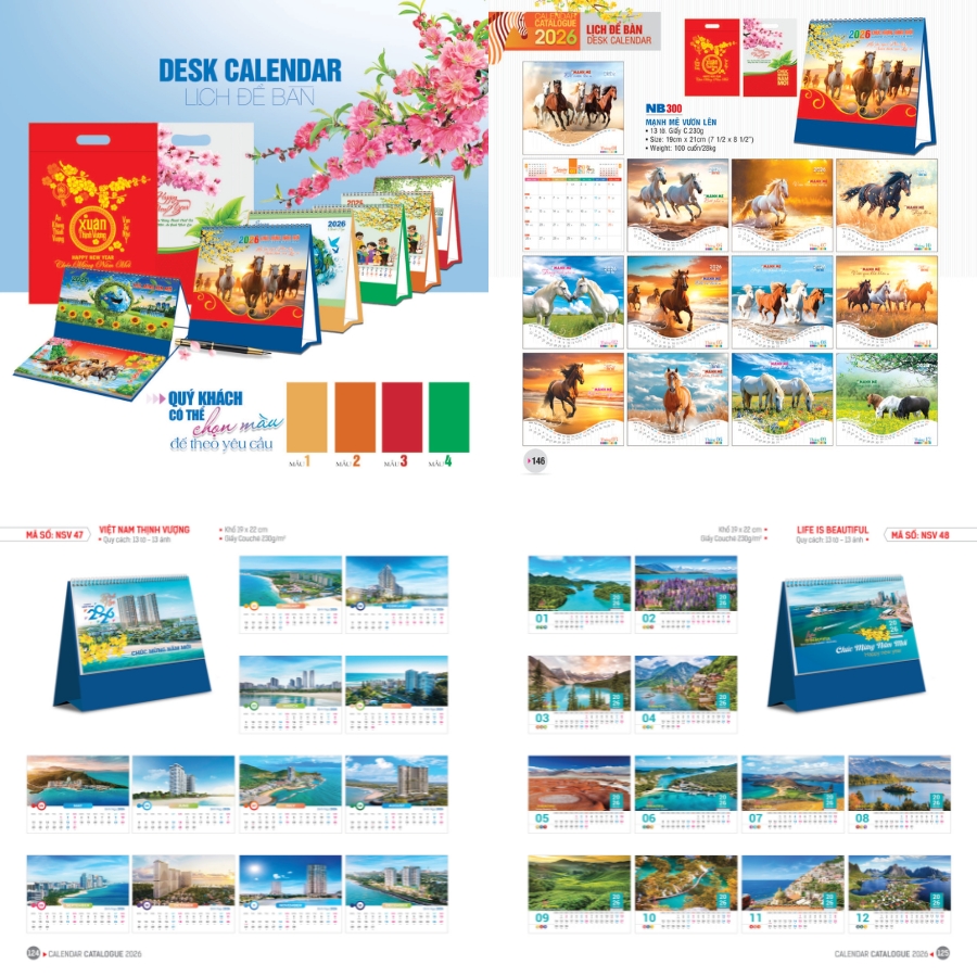 In lịch để bàn độc quyền giúp doanh nghiệp khẳng định thương hiệu, tạo ấn tượng lâu dài và đồng hành cùng khách hàng suốt 365 ngày trong năm.