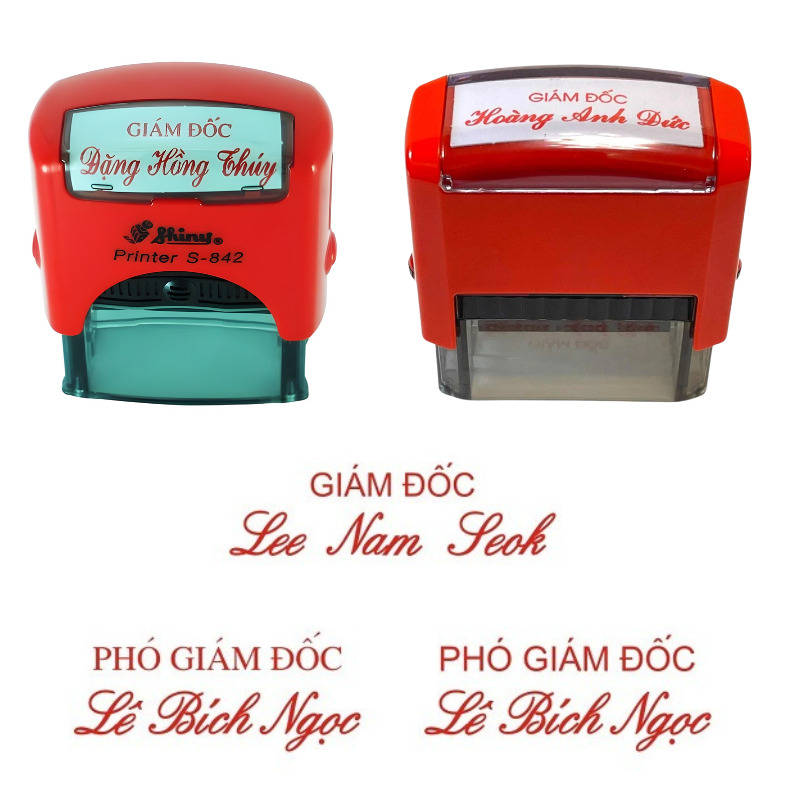 Khắc dấu chức danh giám đốc lấy ngay – dịch vụ chuyên nghiệp, giao nhanh trong ngày, thiết kế rõ nét, giá hợp lý. Liên hệ đặt ngay để có dấu chuẩn dùng liền.