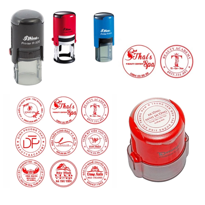 Làm con dấu logo công ty đẹp, tinh xảo, chuẩn thương hiệu. Nhận khắc theo yêu cầu, giao nhanh toàn quốc, đảm bảo rõ nét từng chi tiết nhỏ nhất.