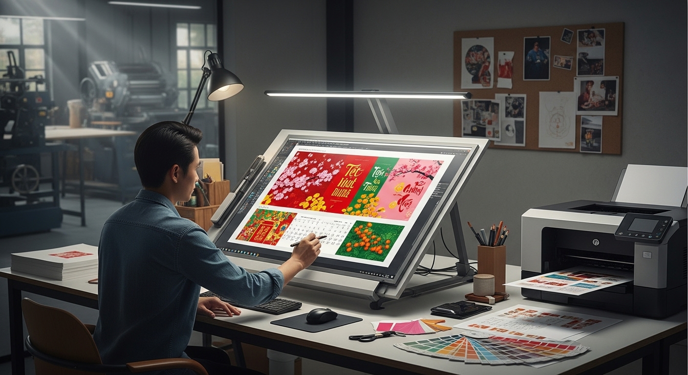 thiet ke lich tet tren may tinh