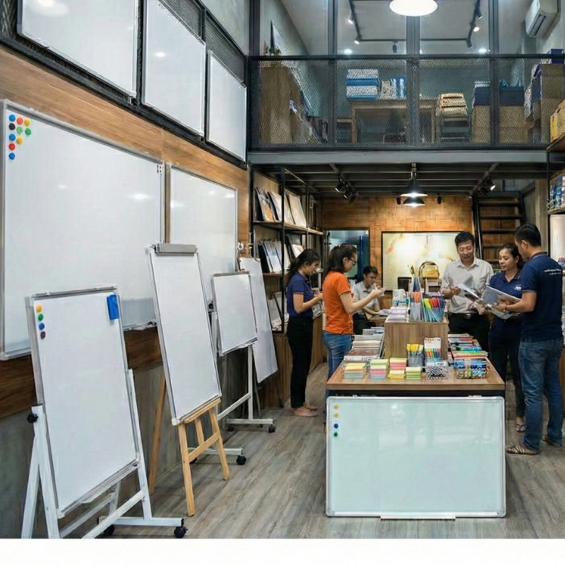 Mua bảng từ trắng dán tường cao cấp, giá rẻ bất ngờ. Bề mặt hít nam châm mạnh, viết êm, dễ lau chùi, lắp đặt không cần khoan. Xem ưu đãi ngay!