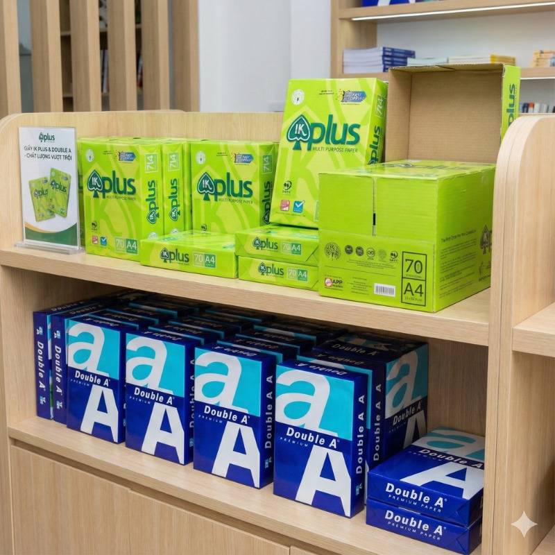 giay a4 doublea ikplus phong van phong 13