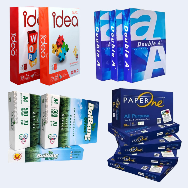 Giấy photo a4 top 5 thương hiệu bán chạy nhất hiện nay. Đánh giá chi tiết chất lượng, độ trắng và giá cả các loại giấy in văn phòng tốt nhất để bạn lựa chọn. Xem ngay!