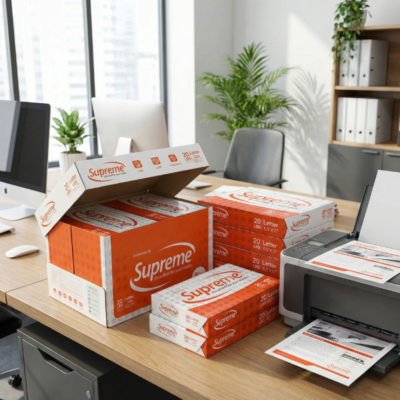 giay supreme be mat min trang sang