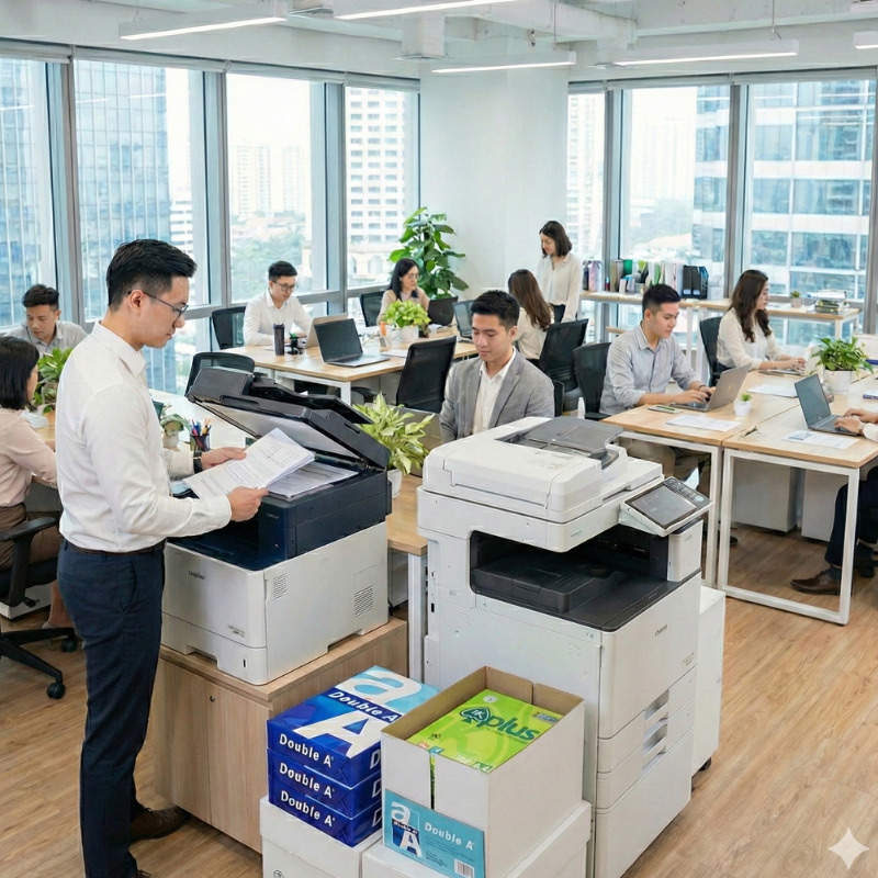 in thu giay a4 doublea ikplus 08