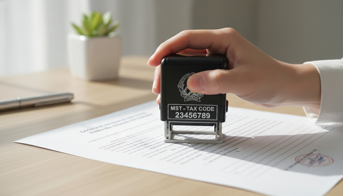 Dịch vụ khắc dấu lấy liền nhanh nhất 2026 10 khac dau chu ky vuong mst