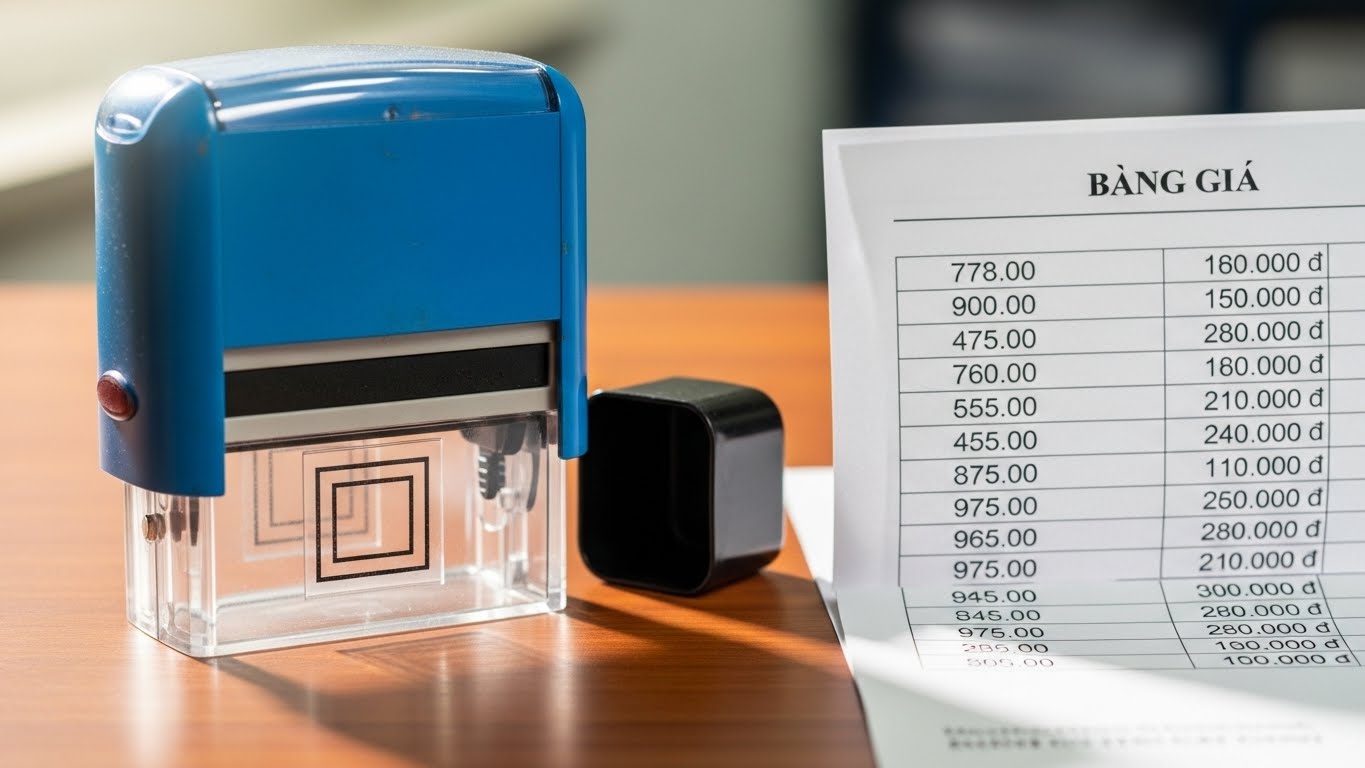 Dịch vụ Khắc dấu TPHCM Nhanh Chóng Uy Tín 2026 13 mau dau chuc danh gia re pho thong