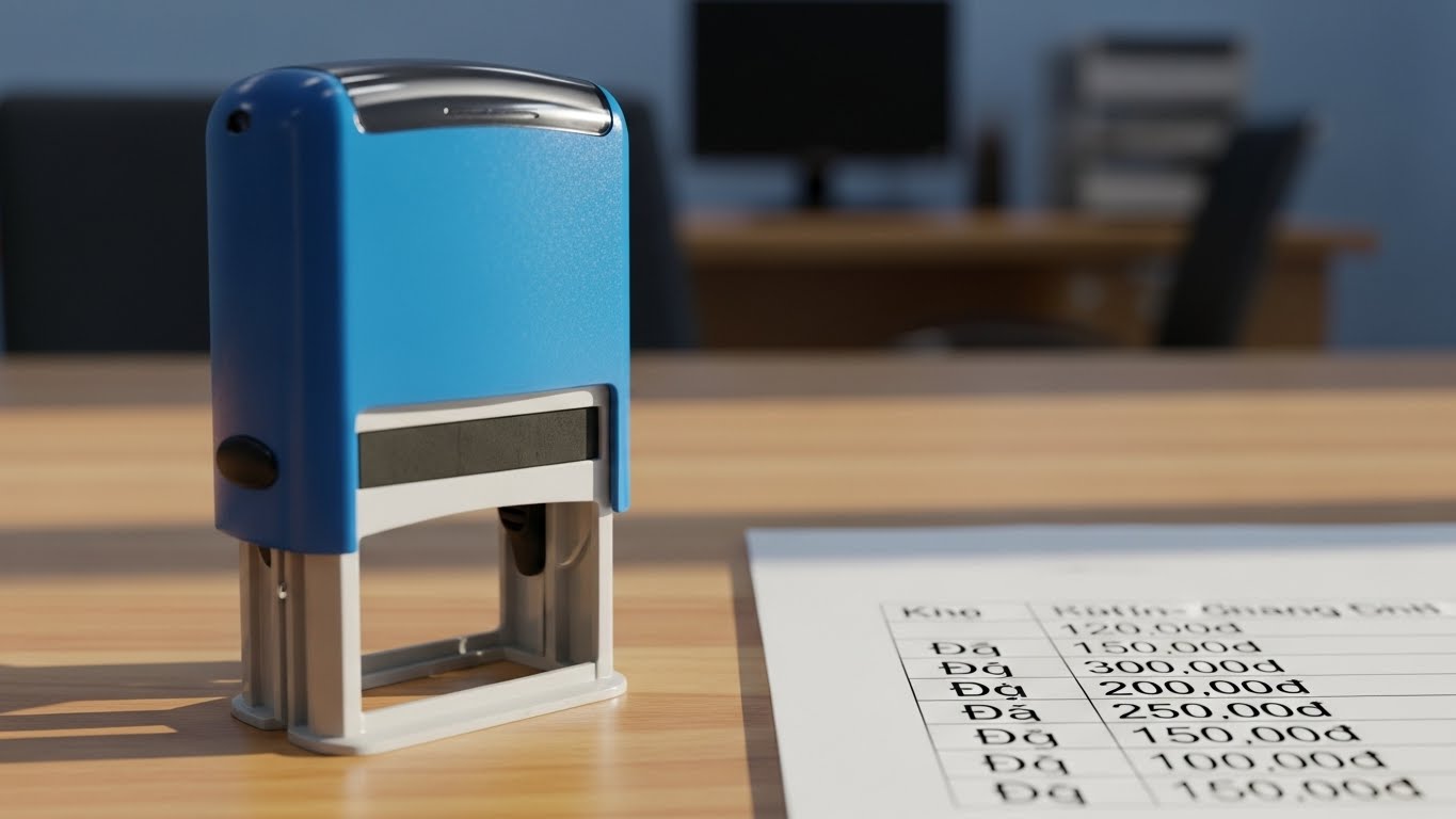 Dịch vụ Khắc dấu TPHCM Nhanh Chóng Uy Tín 2026 15 mau dau chuc danh gia re