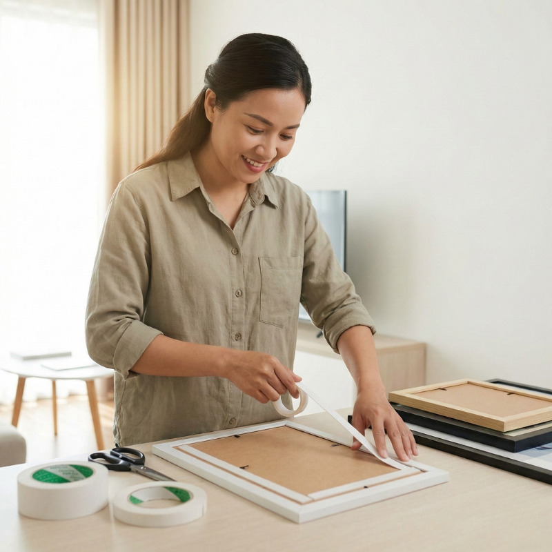 bang dinh 2 mat xop dan khung anh