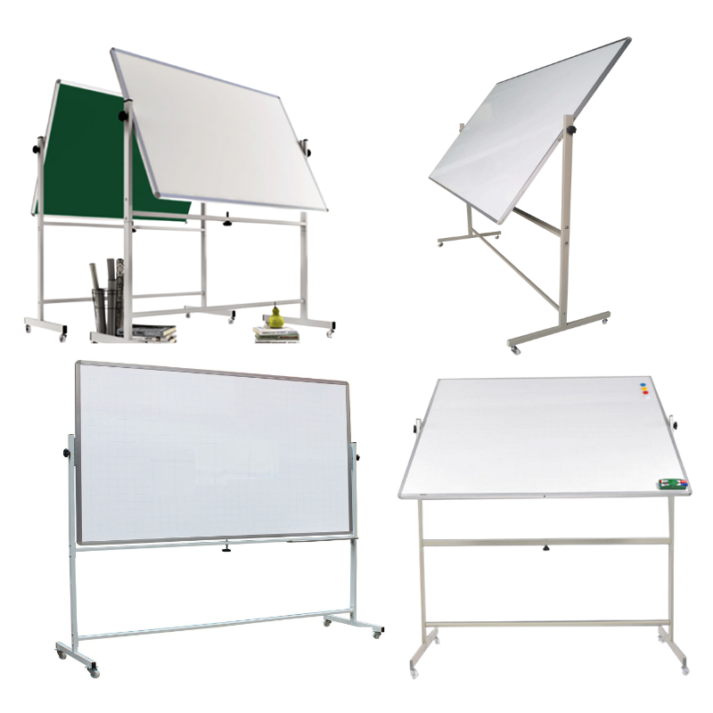 Cung cấp bảng trắng 2 mặt cao cấp, đa dạng kích thước, xoay lật 360 độ linh hoạt. Bề mặt từ tính chống lóa, chân di động chắc chắn. Giá ưu đãi nhất!