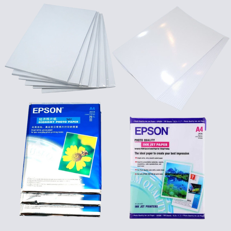 Giấy in ảnh 1 mặt khổ A4 bóng đẹp, bắt mực nhanh và chống nước cực tốt. Bề mặt láng mịn giúp ảnh in sắc nét, sống động. Giá rẻ, giao hàng toàn quốc.