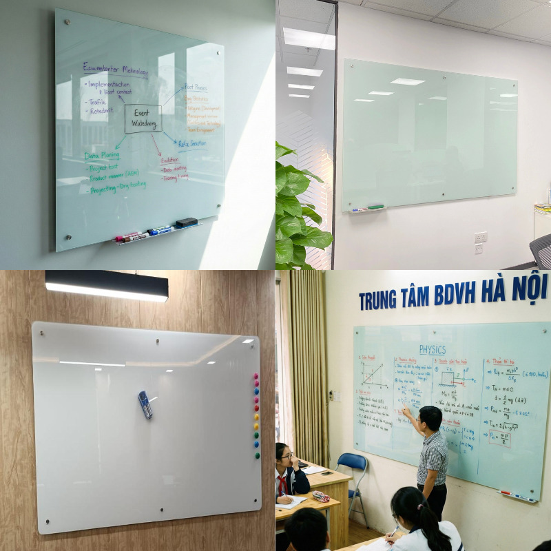 Băn khoăn bảng từ kính loại nào tốt nhất? Khám phá ngay các mẫu bảng kính cường lực bền đẹp, sang trọng và kinh nghiệm chọn mua phù hợp cho văn phòng hiện đại.