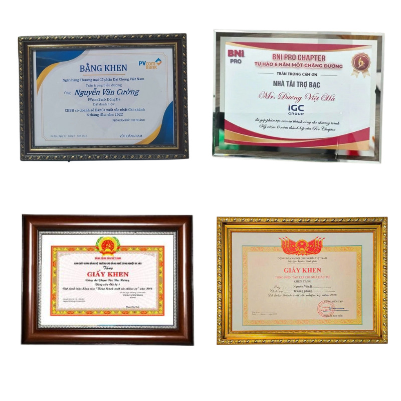 Cập nhật giá khung bằng khen A4 sỉ tại xưởng mới nhất 2026. Mẫu mã đa dạng, bền đẹp, giá gốc không qua trung gian. Chiết khấu cực cao cho đơn hàng lớn.