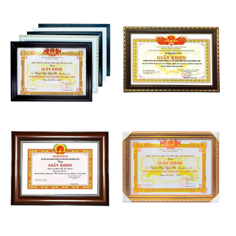 Mua khung giấy khen ở đâu đẹp, giá rẻ? Khám phá ngay các mẫu khung bằng khen A4, A3 cao cấp, bền đẹp. Giao hàng nhanh toàn quốc!