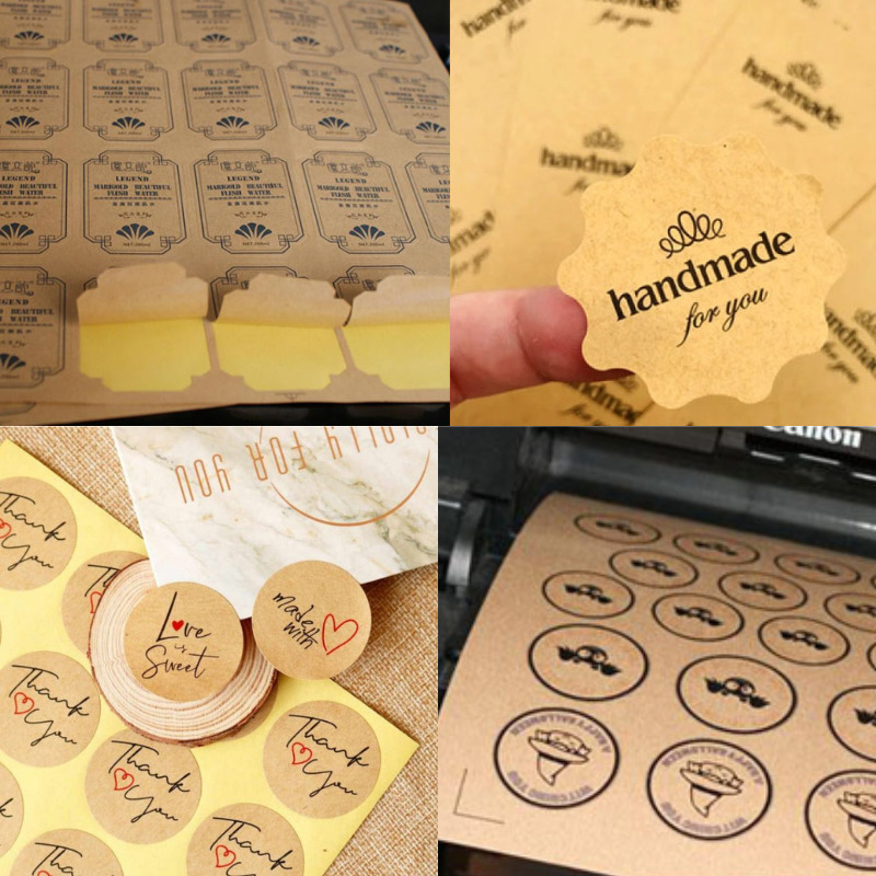 tem decal da bo trang tri san pham handmade