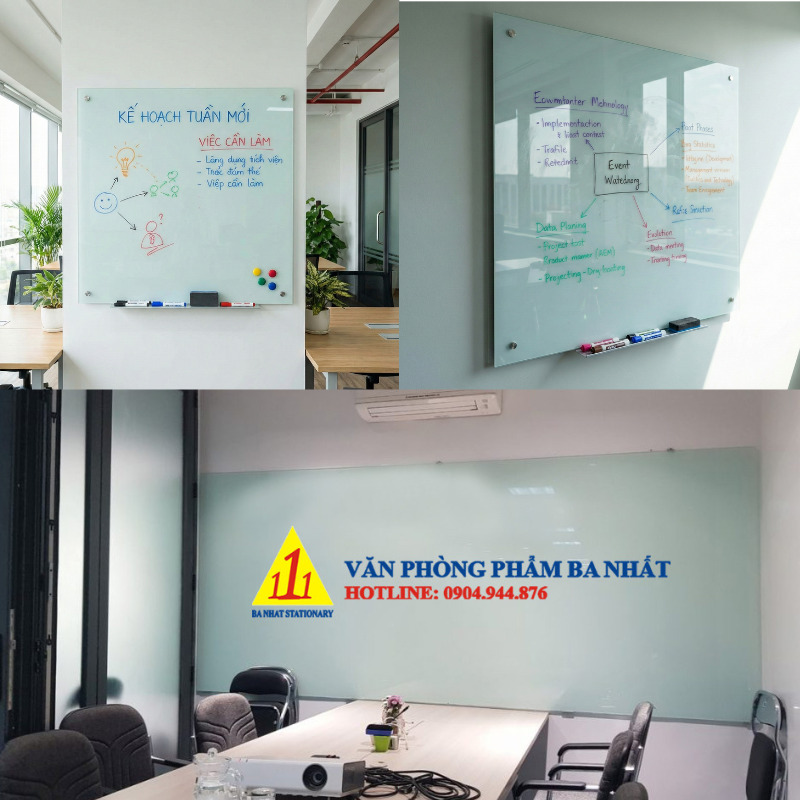 Cung cấp bảng kính trắng sữa cao cấp, đa dạng kích thước chuẩn cho mọi văn phòng. Kính an toàn, viết êm, dễ lau chùi, thẩm mỹ hiện đại. Xem báo giá ngay!
