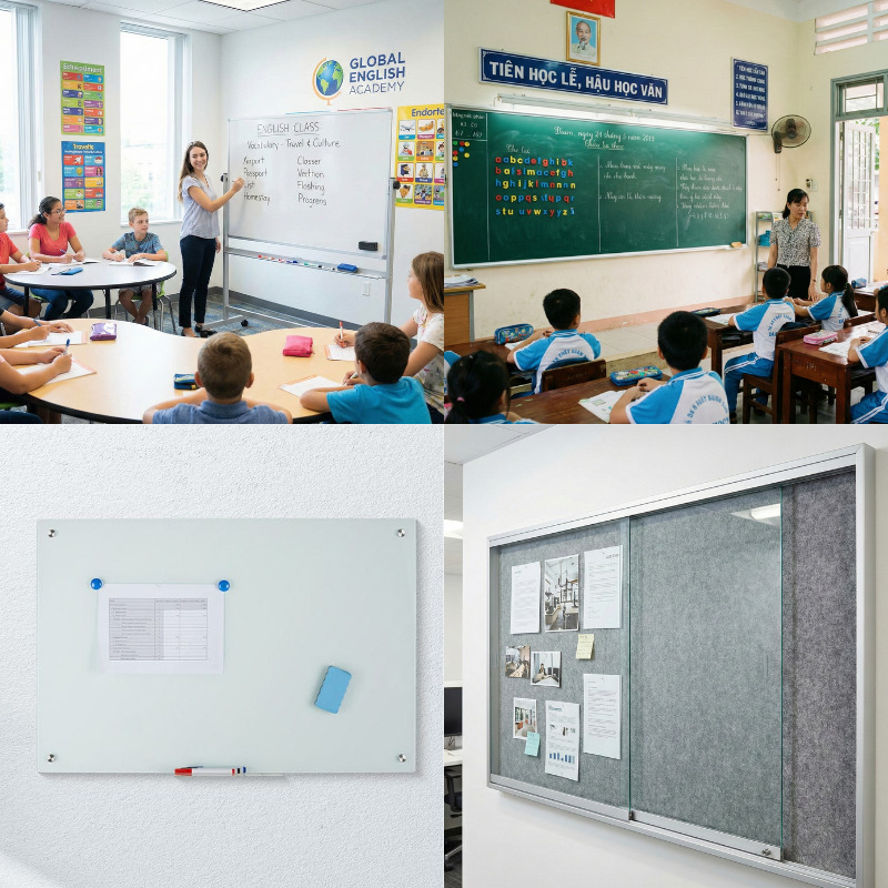 Phân phối bảng từ Hàn Quốc giá rẻ, chính hãng, bề mặt chống lóa cao cấp. Giá xuất tại kho không qua trung gian, đa dạng kích thước. Bảo hành 12 tháng.