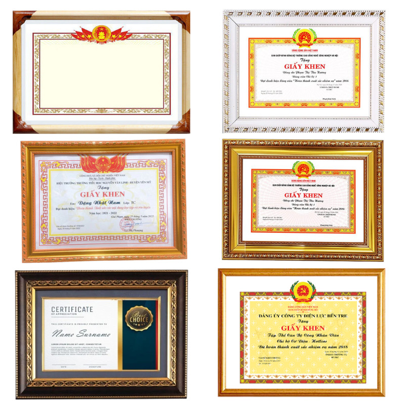 khung bang khen a4 gia re