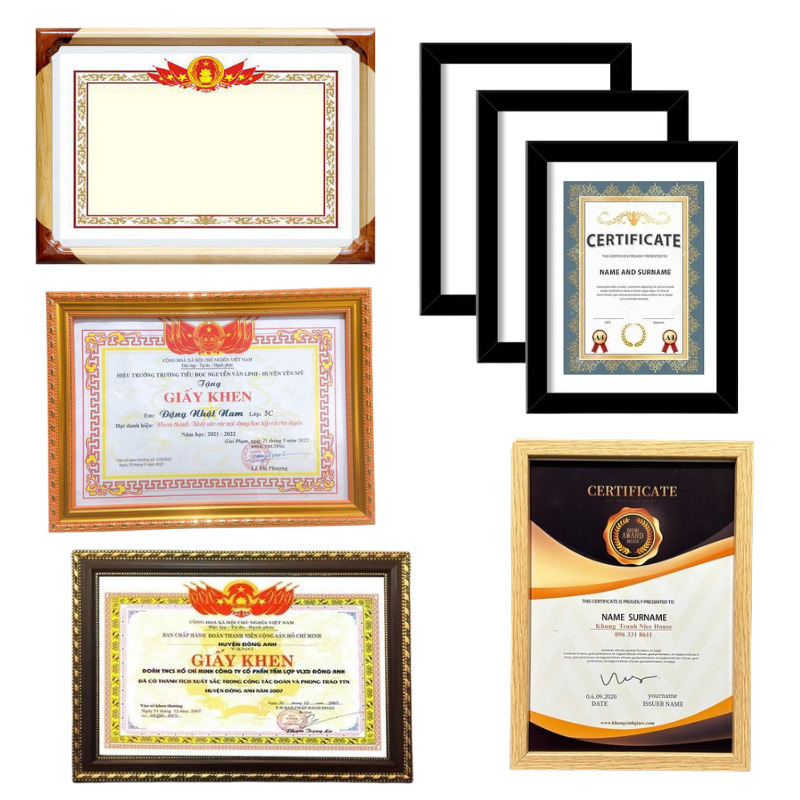 khung bang khen gia re dep giao tan noi