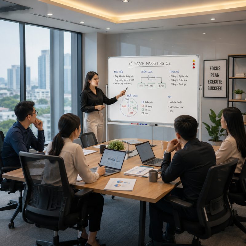 Các mẫu bảng trắng di chuyển thông minh chính hãng 2026 giúp tối ưu không gian họp hành và nâng cao hiệu suất làm việc linh hoạt.