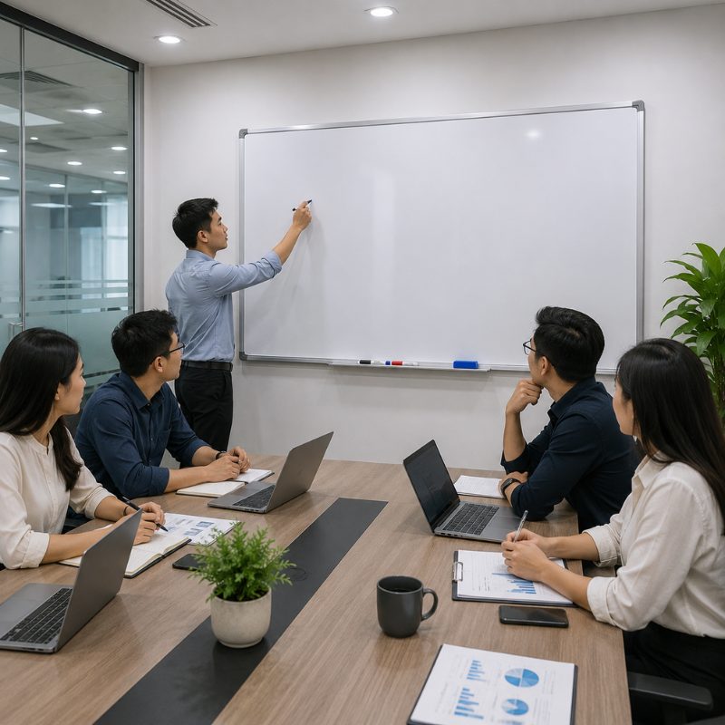 Mặt bảng từ trắng nhập khẩu chính hãng giá tốt nhất 9 Bảng từ trắng nhập khẩu chính hãng với bề mặt nhẵn mịn, dễ viết và dễ lau sạch, phù hợp sử dụng trong văn phòng, trường học và phòng họp.
