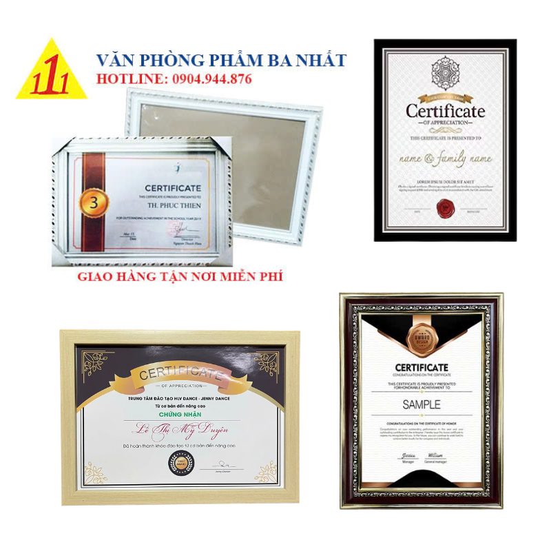 Tìm mua khung bằng khen khổ a3 mẫu mới nhất 2026? Tổng hợp các mẫu khung gỗ, composite cao cấp, kính mica chống xước, giá xưởng, giao ngay.