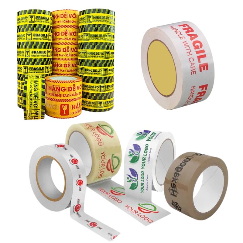 In băng keo dán thùng giá tốt, in logo sắc nét, nâng cao nhận diện thương hiệu, tối ưu chi phí đóng gói cho doanh nghiệp bán hàng.