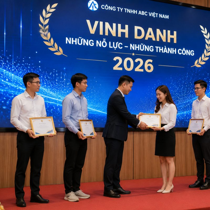 khung bang khen vang dong sang trong