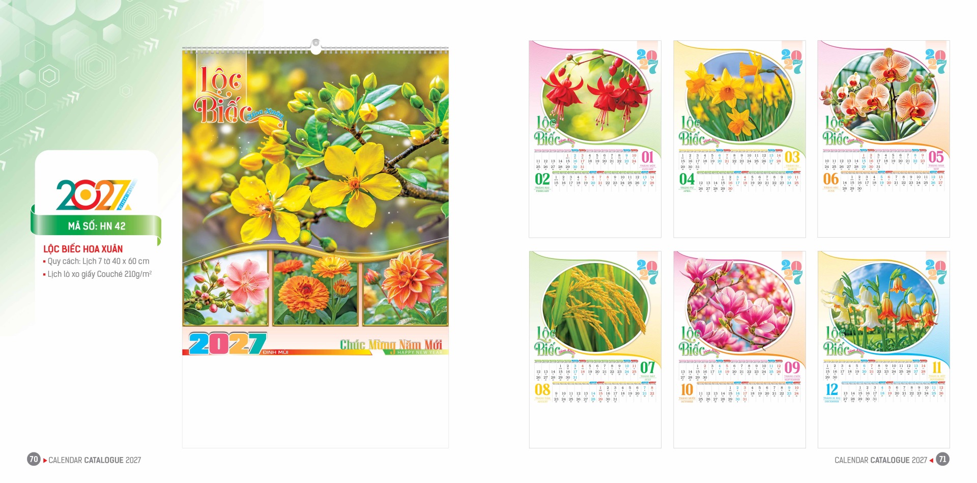 Giá in lịch năm mới 2027 bao nhiêu? Cập nhật mới nhất hôm nay 28 catalogue 70 71